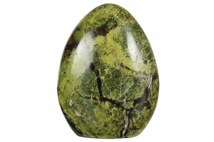 Polished, Free-Standing Green Pistachio Opal - Madagascar #211486